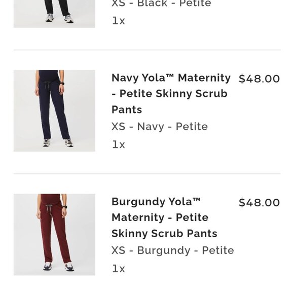 FIGS MATERNITY Scrubs Set XS PETITE - Picture 6 of 7